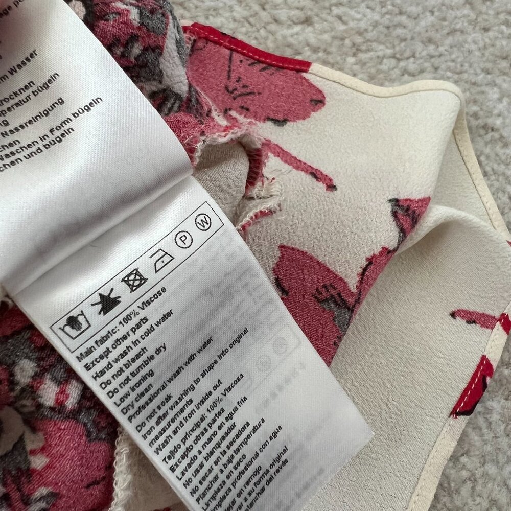 ba&sh Katia Boho Resort Floral Mini Dress M - Picture 10 of 10
